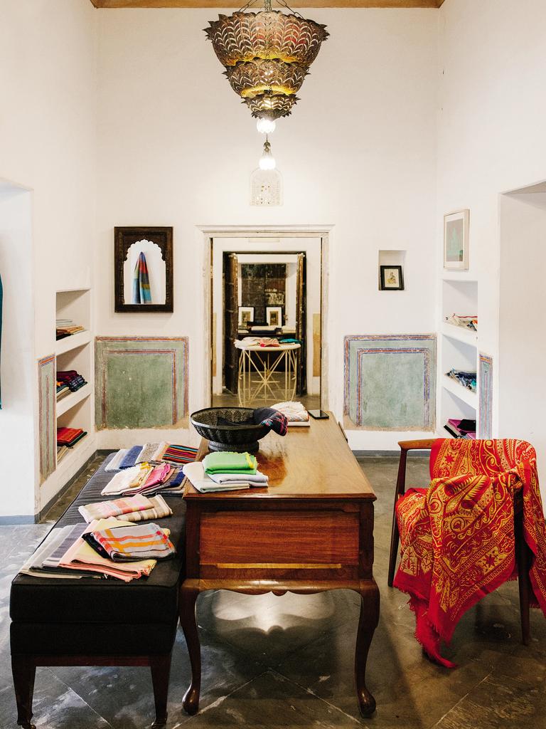 Cashmere retailer Andraab in Jaipur.