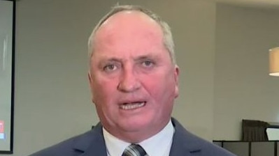 Nationals leader Barnaby Joyce on Saturday night. Picture: ABC News