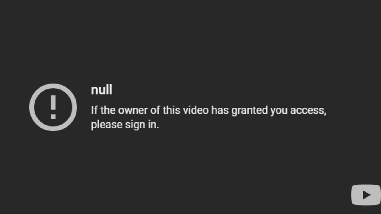 A message that greets YouTube users trying to watch the original teaser trailer Call of Duty originally uploaded.