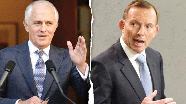 The Tony Abbott-Turnbull saga is a big feature of the book. Picture: AFP