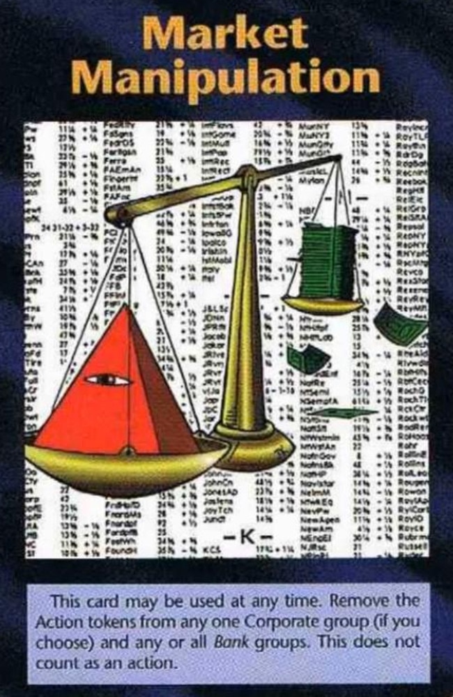 Illuminati Card Game 1994 international Communist Conspiracy As its action,  the COC can supply one Bevastated