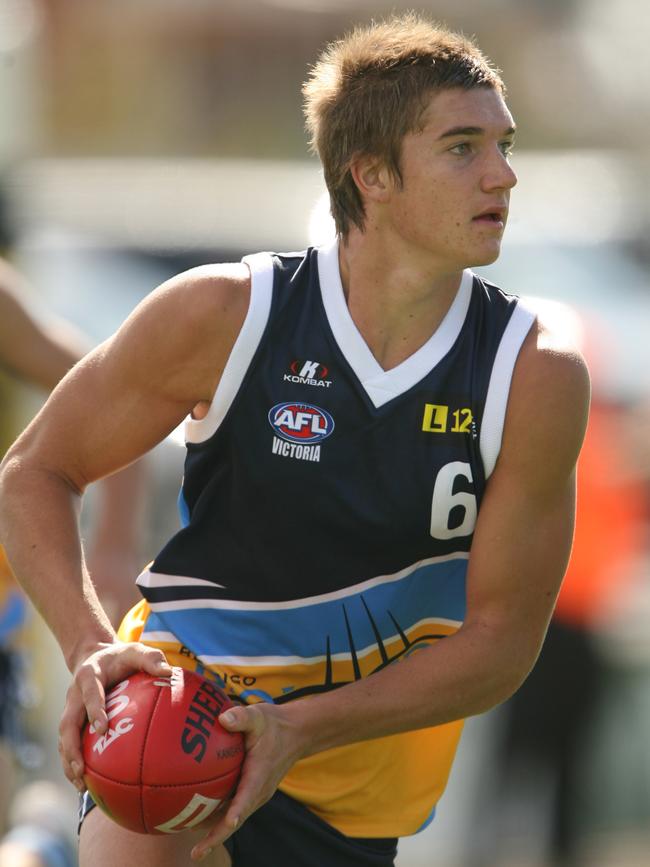 Dustin Martin in action during his TAC Cup days for Bendigo. Picture: Getty