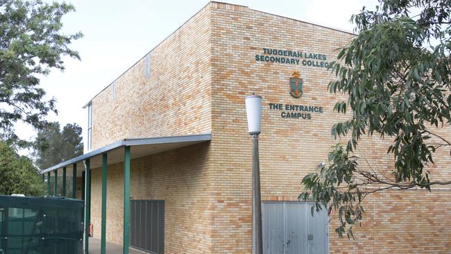 Tuggerah Lakes Secondary College where the man died.