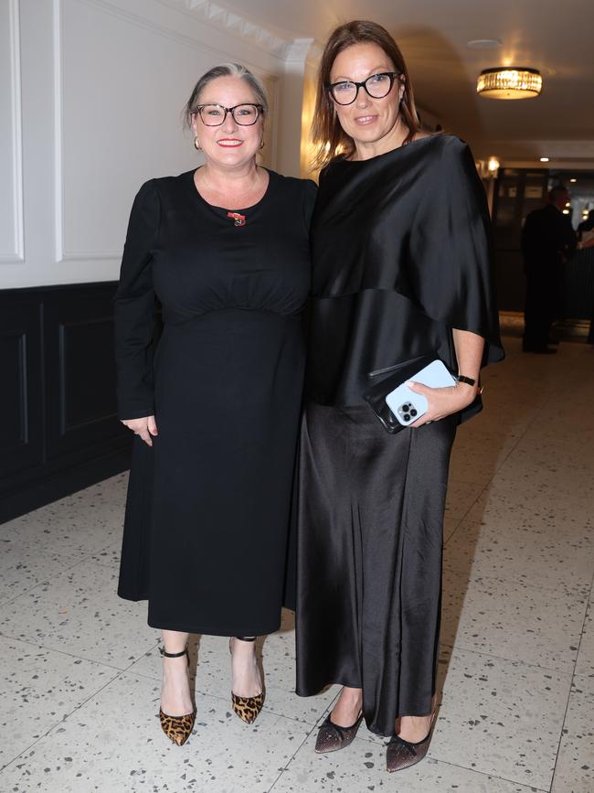 MELBOURNE, AUSTRALIA – OCTOBER 9 2024Kylie da Fonte and Vicki Durston at the VAFA Awards Night at the San Remo Ballroom in Carlton on October 9, 2024Picture: Brendan Beckett