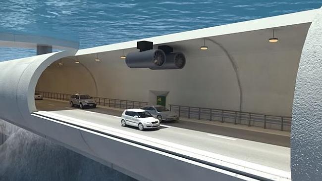 Floating underwater tunnel in Norway would be a world first | Herald Sun