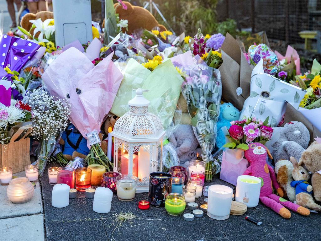 The vigil was held one day after the double fatal pedestrian crash. Picture: Richard Walker