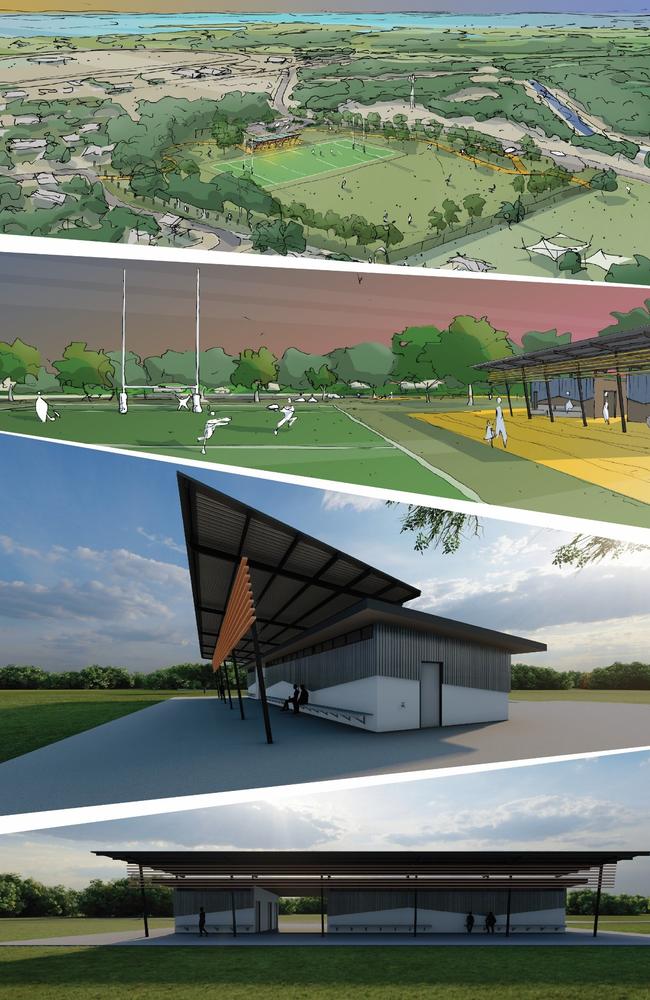 Richardson Park concept design. Picture: Supplied by Labor