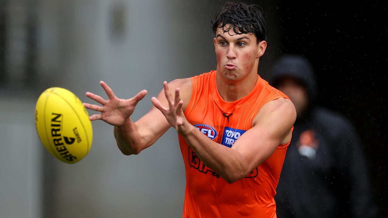 Finn Callaghan was the Giants’ first selection in last year’s AFL draft and No.3 overall. Picture: Phil Hillyard