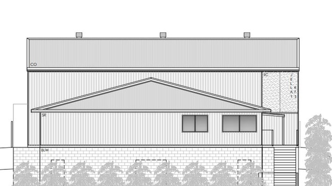 An artist’s impression of the proposed Rural Fire Service shed.