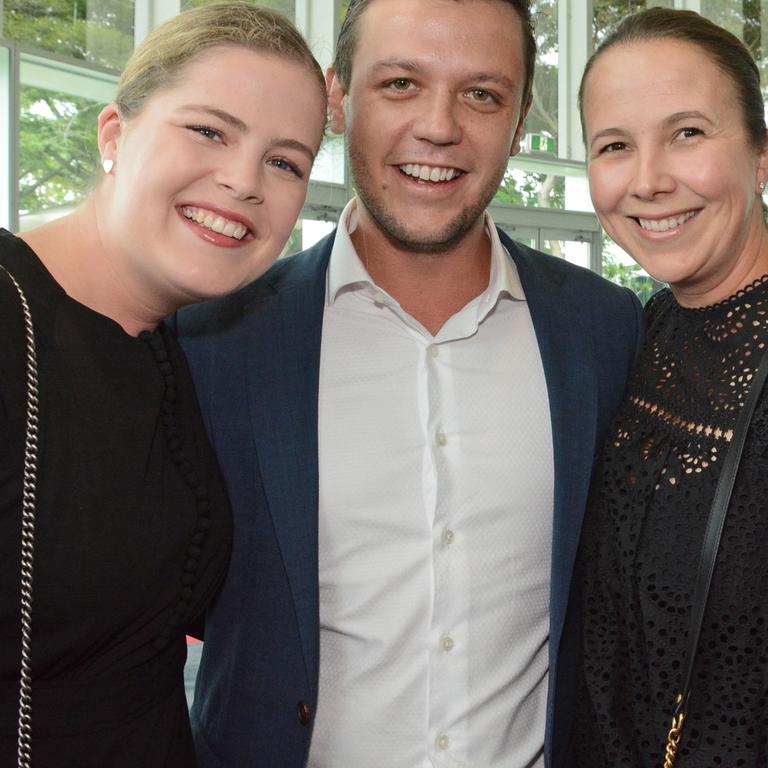 Georgia Frizelle, Jordan Hickey, Christine Hughes at St Hilda's Foundation business lunch at RACV Royal Pines, Benowa. Picture: Regina King