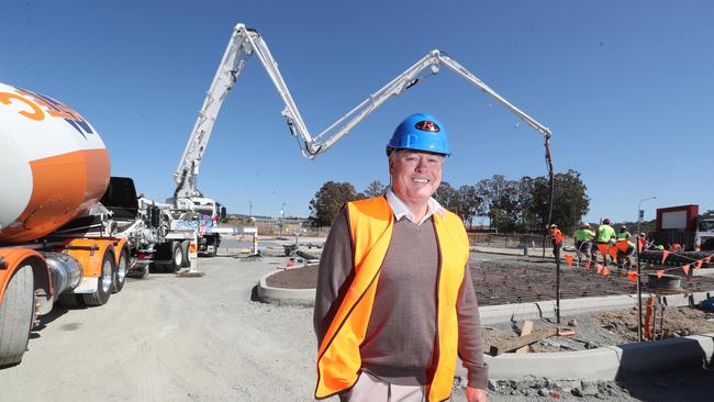 Photo of Greg Rix on site at Pimpama City Shopping Centre. Photo by Richard Gosling