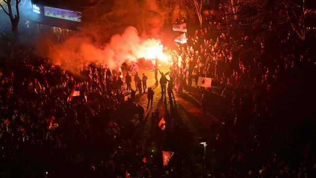 The protest movement formed after 15 people were killed in a railway station roof collapse in the city of Novi Sad. Picture: Andrej Isakovic/AFP