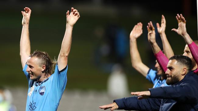 Sydney FC won their third Premier’s Plate in four seasons. Picture: Mark Kolbe/Getty