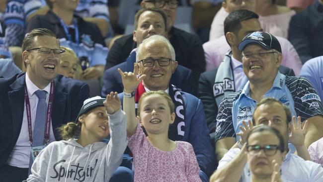 Scott Briggs, pictured with Malcolm Turnbull and Scott Morrison, has said the ousted Prime Minister would “let the dust settle” before looking to make any big career moves. AAP Image/Craig Golding