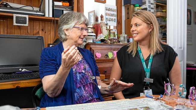 GREAT HELP: Margaret Lee, Whiddon Grafton community care client and Rebecca Elks, community care coordinator for Whiddon Grafton. Picture: kerry wilson