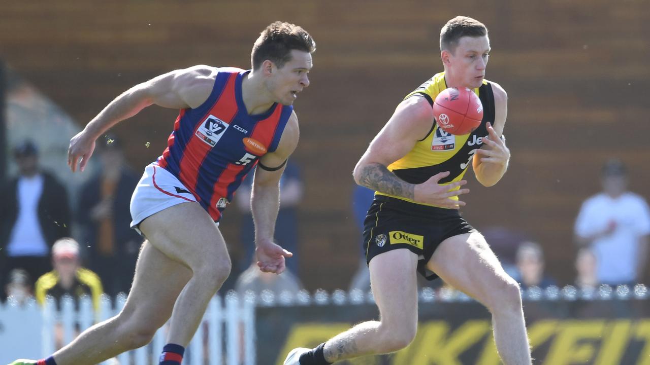 The Kangaroos recruiting team thought Connor Menadue was just too good not to be on an AFL list. Picture: AAP