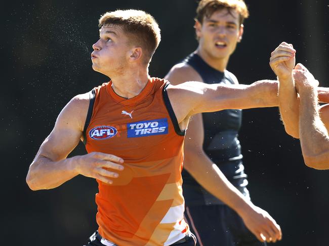 Gruzewski, the number 22 pick during the 2022 draft, could be the latest youngster to line-up for the Giants. Picture: Phil Hillyard