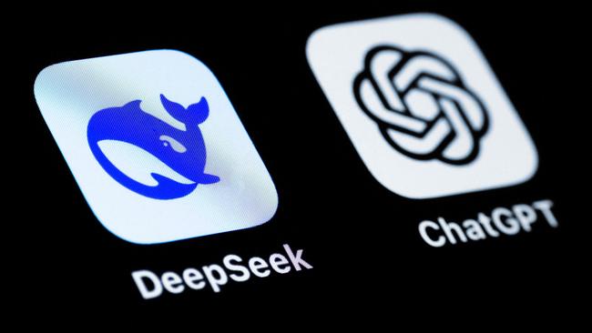 Taken at its word, the China-based DeepSeek is delivering the breakthrough technology at a fraction of the cost and energy consumption. Picture: AFP