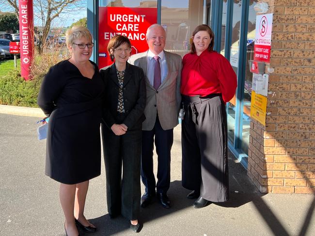 Health Minister Mary-Anne Thomas (second from left) during the visit. Picture: Supplied