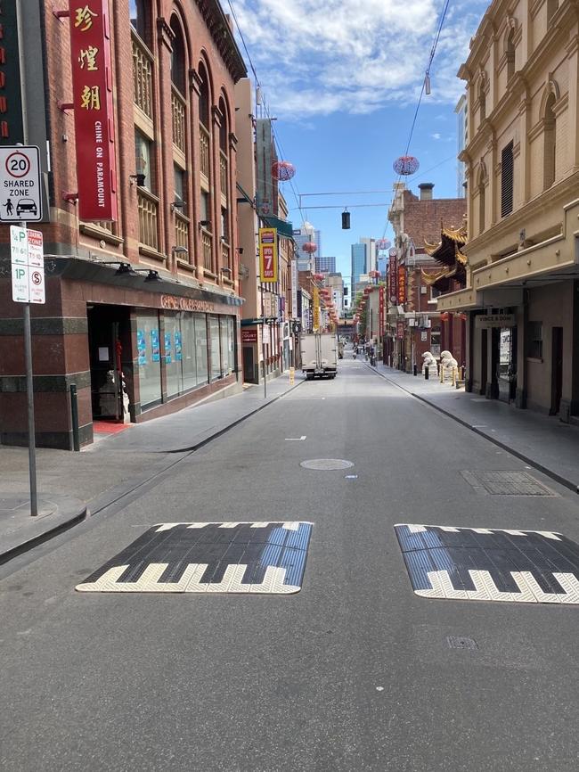 Little Bourke St, October 2020.