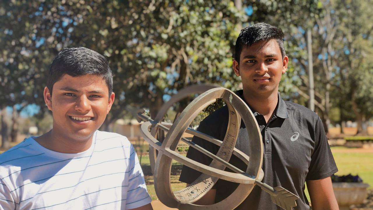 St Mary's College Toowoomba students Dhairy Shah (left) and his twin brother Dhyey Shah performed exceptionally in their ATAR results.