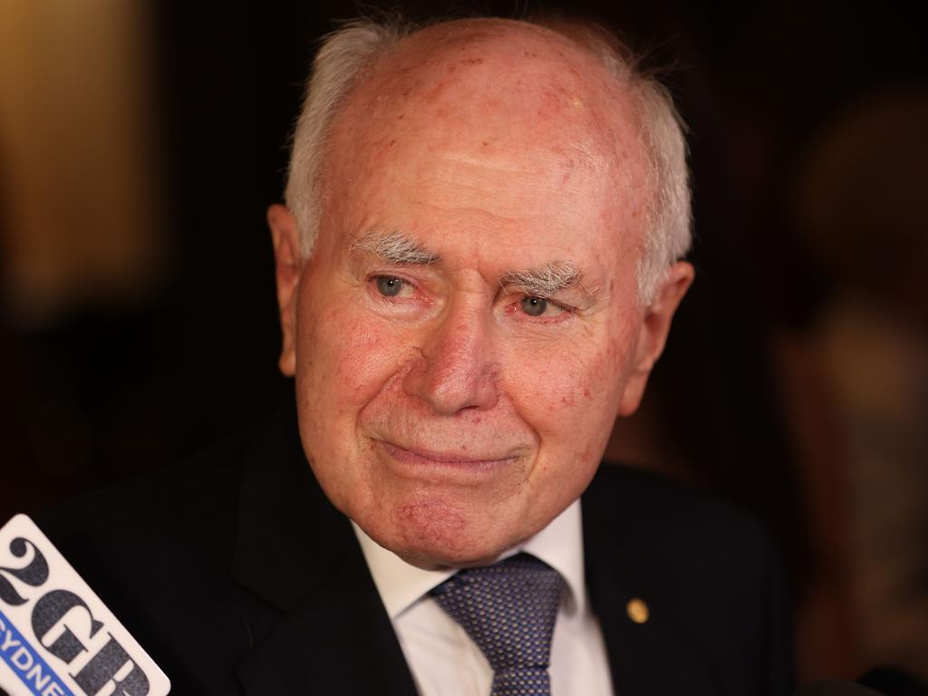 Labor’s wall of red is brittle, John Howard tells Liberals