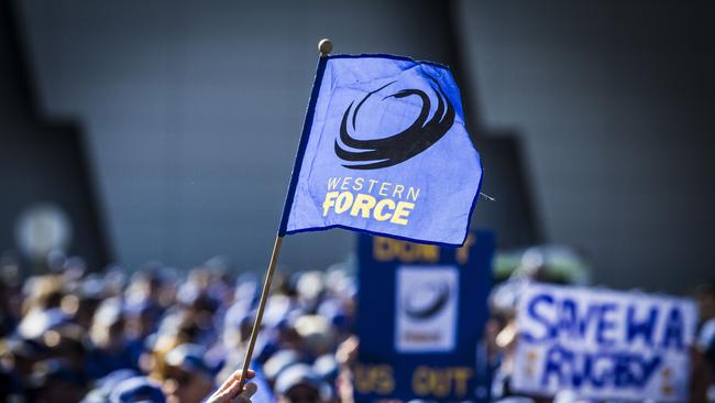 Force supporters during a Save Force rally.