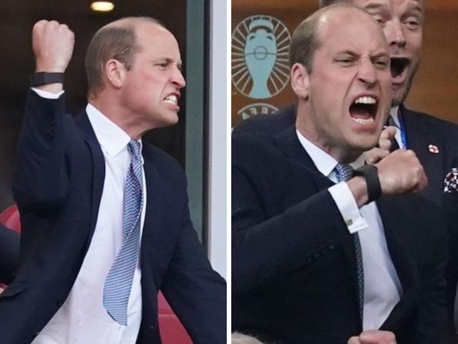 Prince William at the Euro Cup last week.
