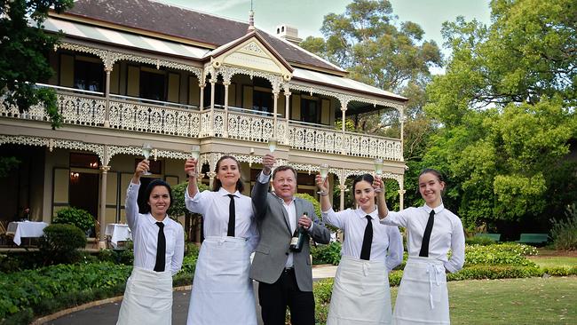 A photo of the site during its former use as a wedding and high tea venue.