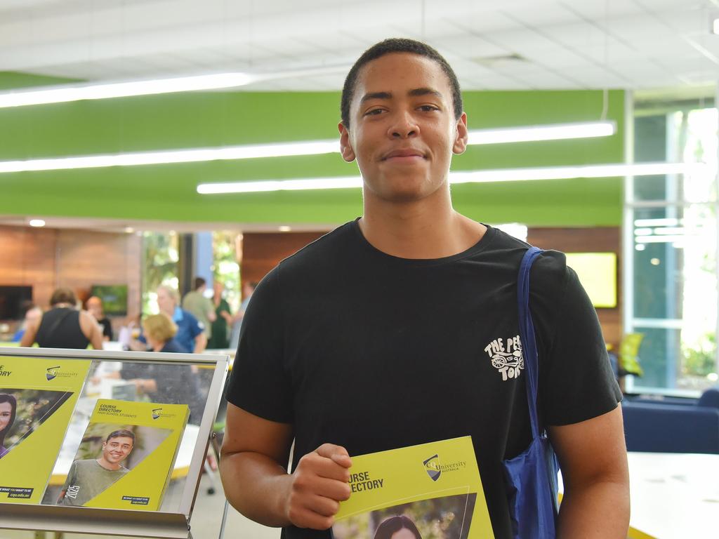 CQU TAFE Careers Expo attendee Lucas Barry was interested in learning about Hospitality. Supplied: Central Queensland University