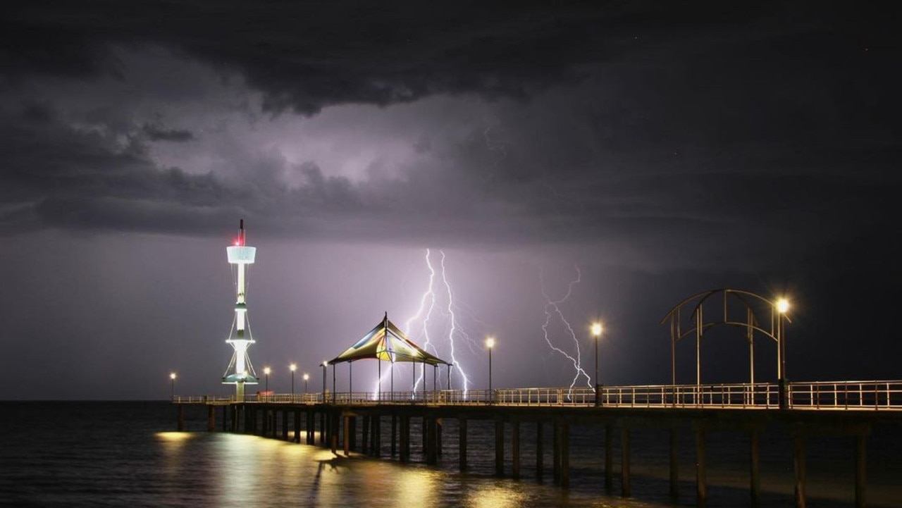 Adelaide storm at Brighton Beach. Picture: @paulcav22 / Instagram