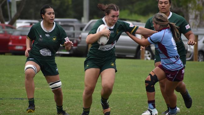Premier Womens rugby between Wests and Norths. Saturday April 1, 2023. Picture: Nick Tucker.