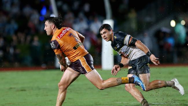 Jack Bird has been impressive for the Broncos this pre-season, playing fullback in three trial games. Picture: Stewart McLean.