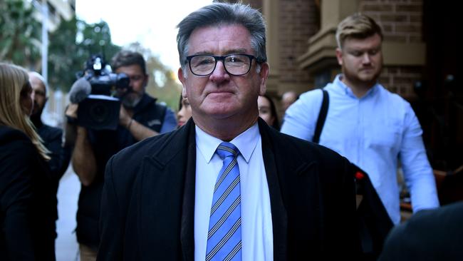 Steve Barrett leaves the Supreme Court in Sydney. Picture: NCA NewsWire/Joel Carrett