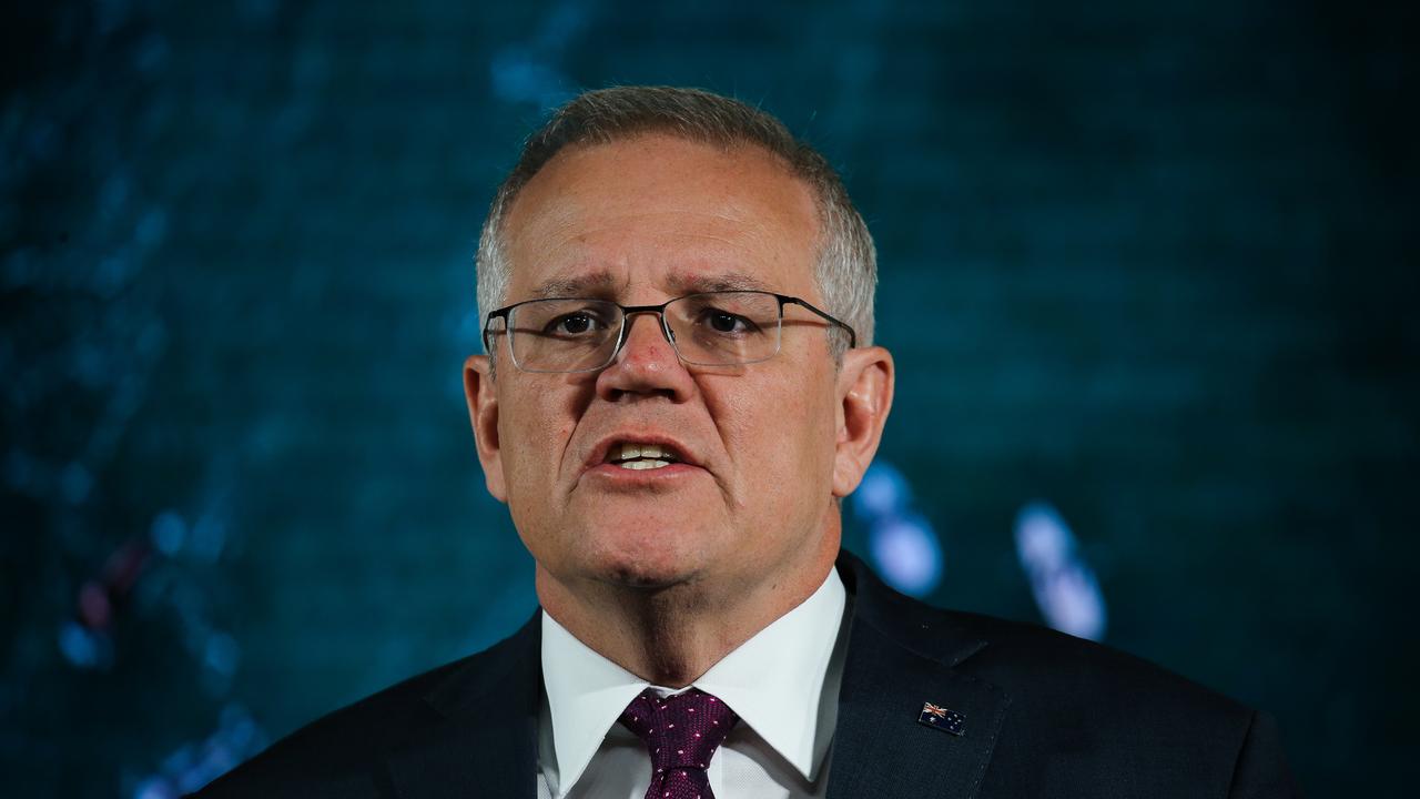 Scott Morrison has rejected criticism he failed to condemn anti-government protests in Melbourne. Picture: NCA Newswire / Gaye Gerard