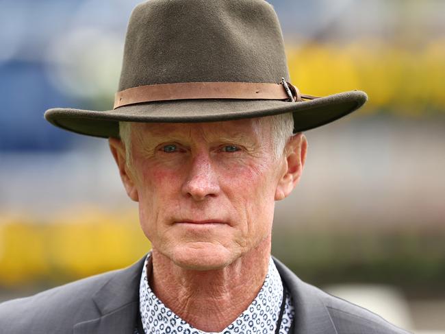 SYDNEY, AUSTRALIA - OCTOBER 28: Trainer Danny Williams prepares for Race 2 Catanach's JewellersÃÂ´ during Moet & Chandon Spring Champion Stakes Day - Sydney Racing at Royal Randwick Racecourse on October 28, 2023 in Sydney, Australia. (Photo by Jeremy Ng/Getty Images)