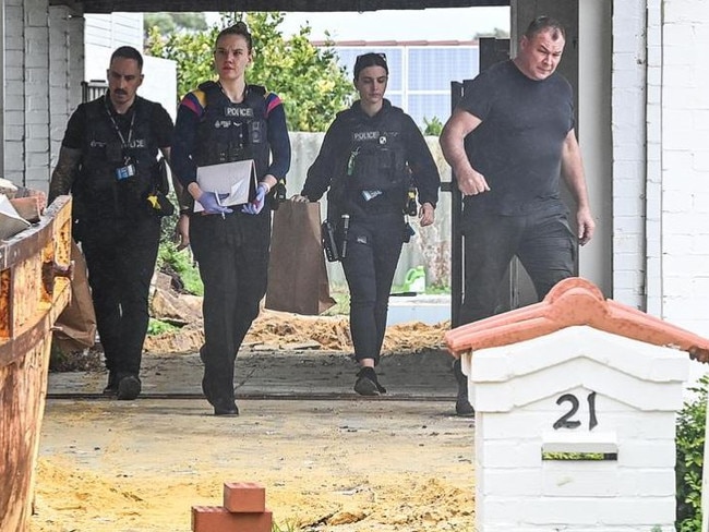 Police at the scene of the incident. Credit: Iain Gillespie/The West Australian