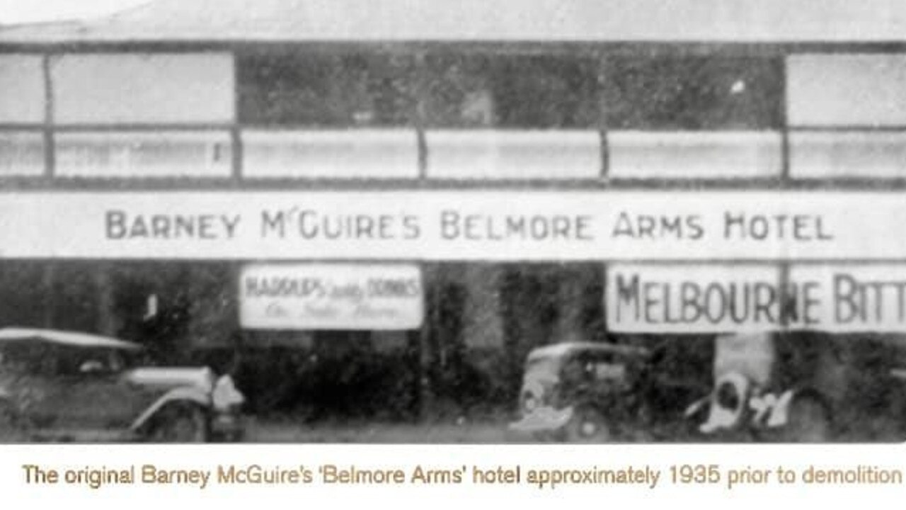 The Belmore Arms Motel at 15 Wood St in Mackay, which later became McGuires Hotel. Picture: Contributed