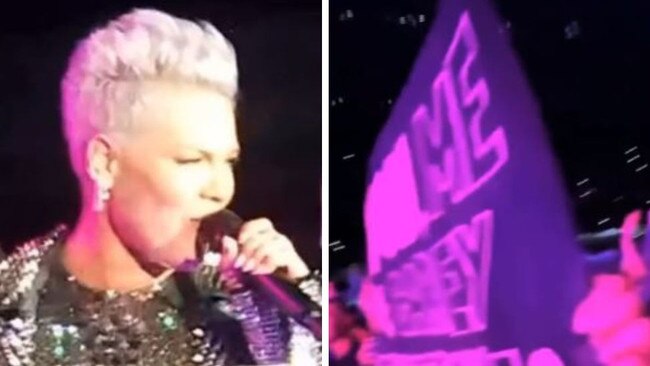 Pink propositioned at Melbourne show