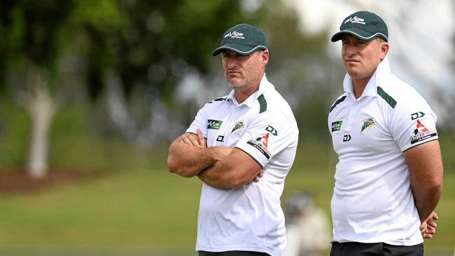 Jets co-coaches Ben and Shane Walker. Picture: Rob Williams