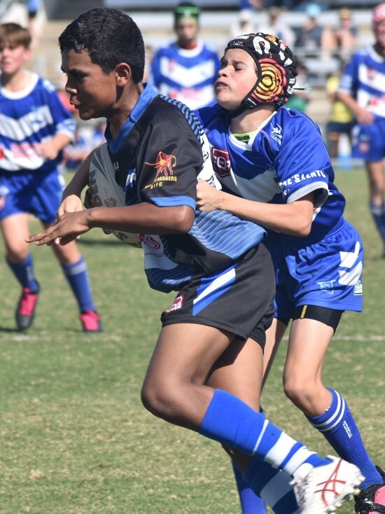 Rockhampton District Junior Rugby League CQ Club Challenge, under-13, Norths Knights versus Springsure, Browne Park, June 24, 2023.