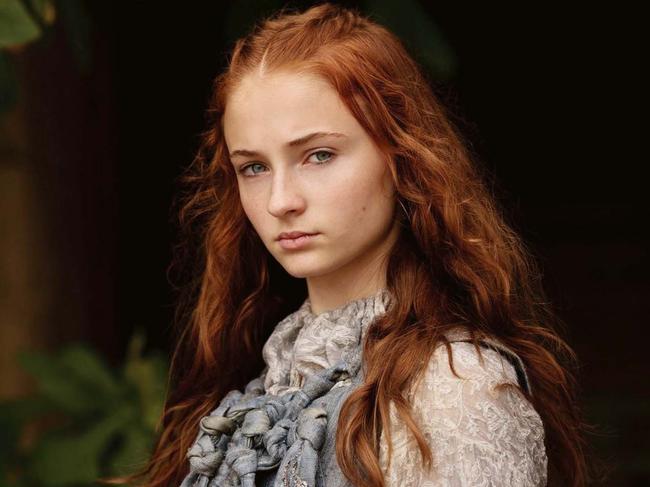 Sophie Turner was cast as Sansa Stark in Game of Thrones when she was just 12 years old. Picture: Helen Sloan/ HBO