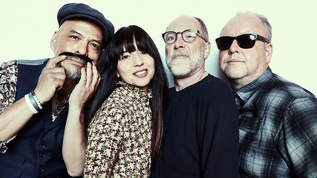 US rock band The Pixies L-R: Joey Santiago, Paz Lenchantin, David Lovering, Black Francis