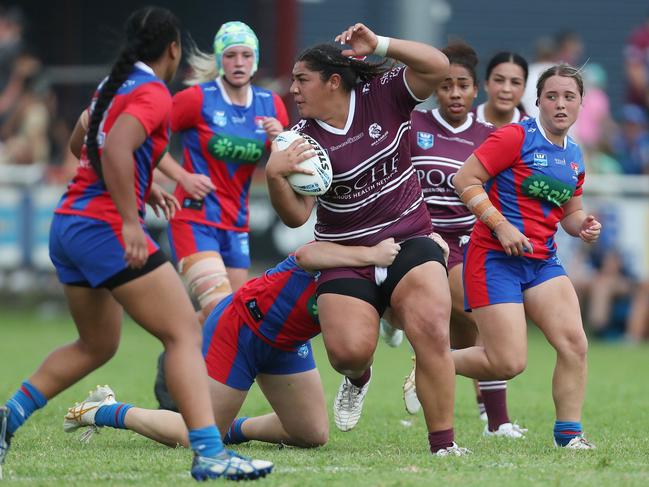 Indiana Russell-Lia now has a chance to face Newcastle in the finals of the Tarsha Gale Cup. Picture: Sue Graham.