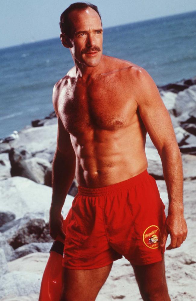 Newman was the only cast member who was also a real-life lifeguard. Picture: Getty