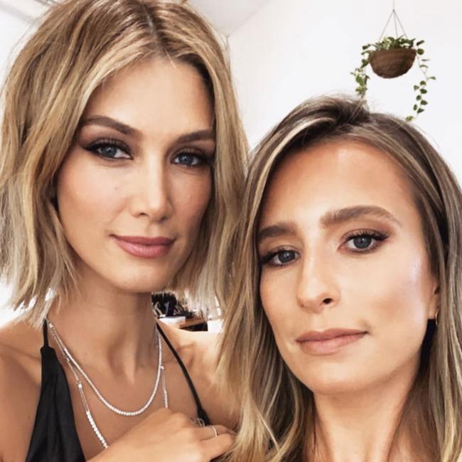 Renee Bargh with best friend Delta Goodrem. Picture: Instagram