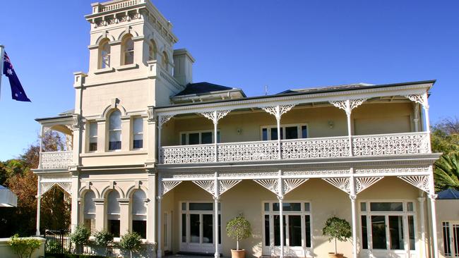 This grand home is metres from the beach on Brighton’s Golden Mile.