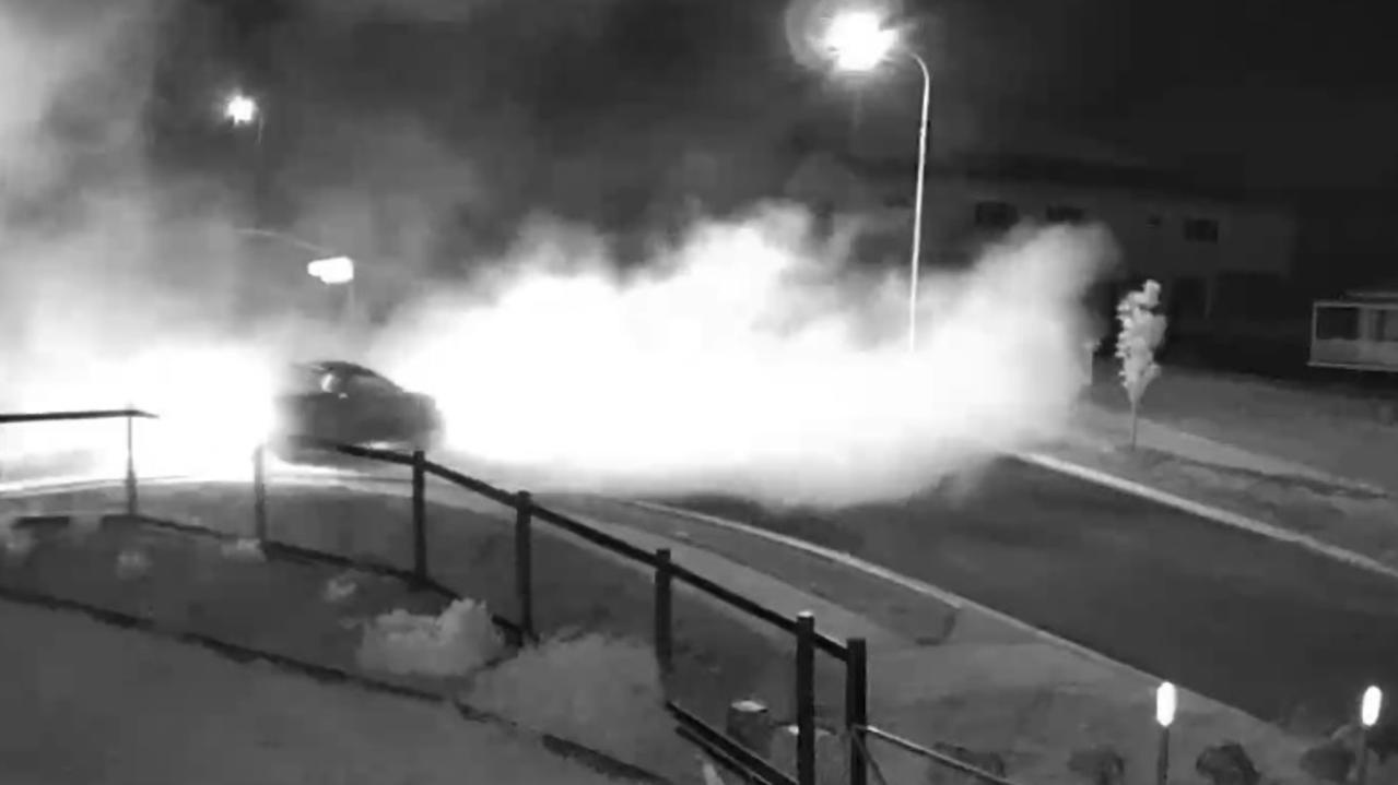 WATCH: Hoon terrorises quiet street with 4am burnouts