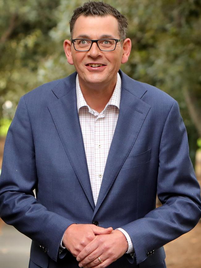 Victorian Labor Premier Dan Andrews’ re-election has buoyed the NSW Labor leader. Picture: Stuart McEvoy