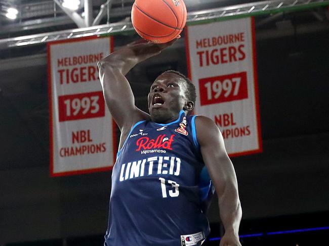 Melbourne United gave the Perth Wildcats a Halloween mauling on Monday night. Picture: Kelly Defina/Getty Images